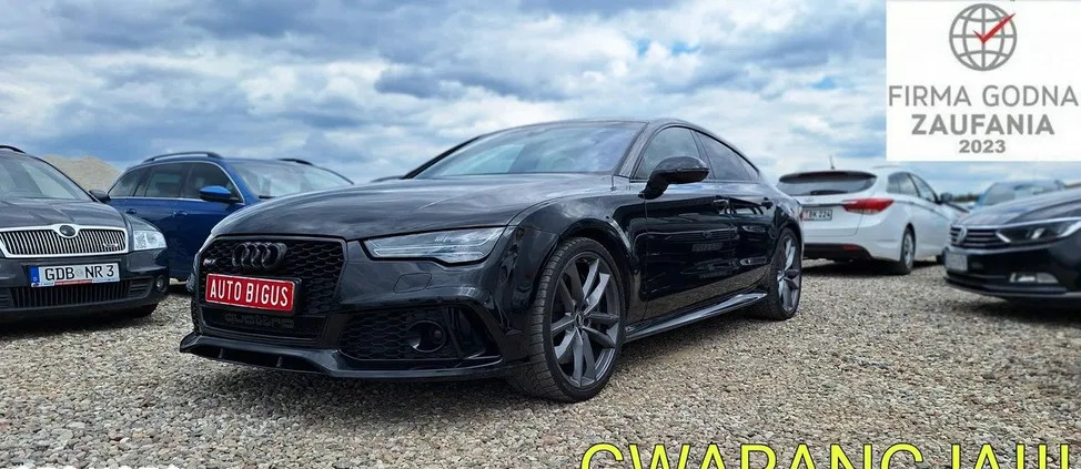 audi rs7 Audi RS7 cena 269000 przebieg: 98000, rok produkcji 2016 z Sompolno